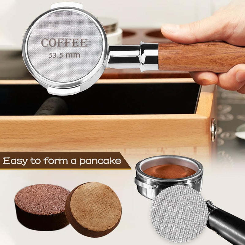 [Australia - AusPower] - Puck Screen 53.5mm Reusable Puck Screen for Espresso Portafilter, 1.7mm Thickness 150Î¼m 316 Stainless Steel Screen Filter Basket Compatible with Espresso Machine 