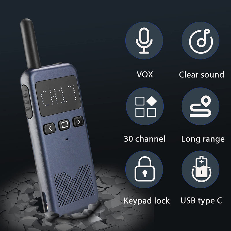 [Australia - AusPower] - Retevis RB19P GMRS Radio,Base Station Capable Two Way Radio,NOAA Weather,Emergency Alert,Mini Rechargeable Walkie Talkies Long Range for Adults 