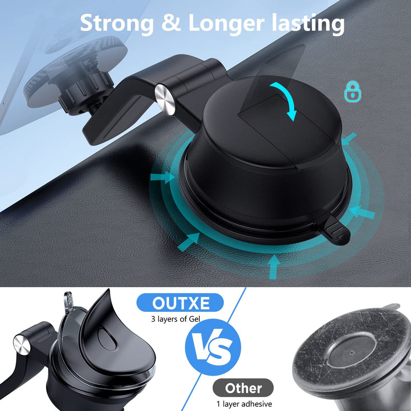 [Australia - AusPower] - Magnetic Car Mount Compatible with Magsafe for iPhone 12 13 Pro/Max/Mini, 360° Adjustable Strong Magnet Car Holder Dashboard -Black 