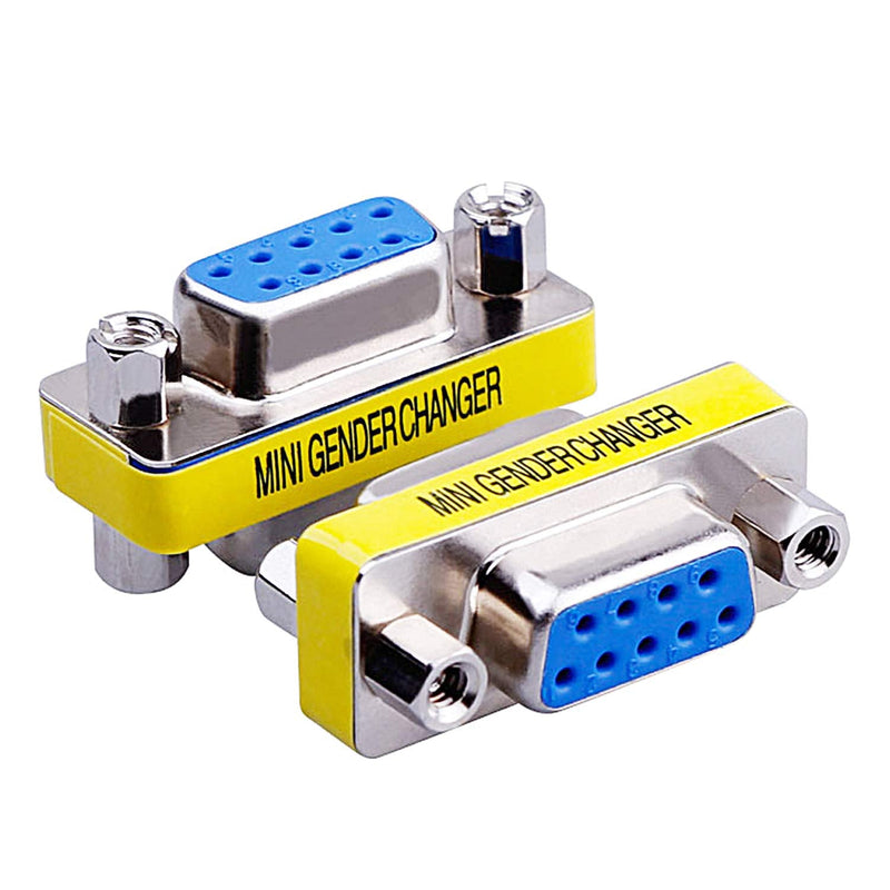 [Australia - AusPower] - abcGoodefg 9 Pin DB9 Cable Gender Changer Female to Female VGA Gender Changers Coupler Adapter 10 Pack DB9 Female to Female 