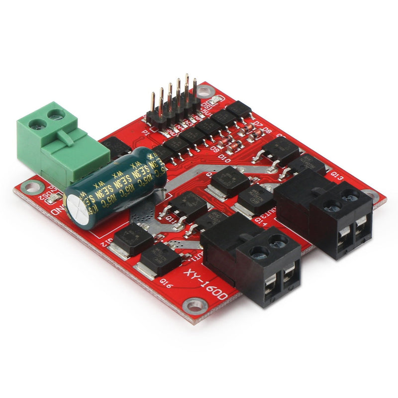 [Australia - AusPower] - DC Motor Driver, DROK L298 Dual H Bridge Motor Speed Controller DC 6.5V-27V 7A PWM Motor Regulator Board 12V 24V Electric Motor Control Module Industrial 160W with Optocoupler Isolation 
