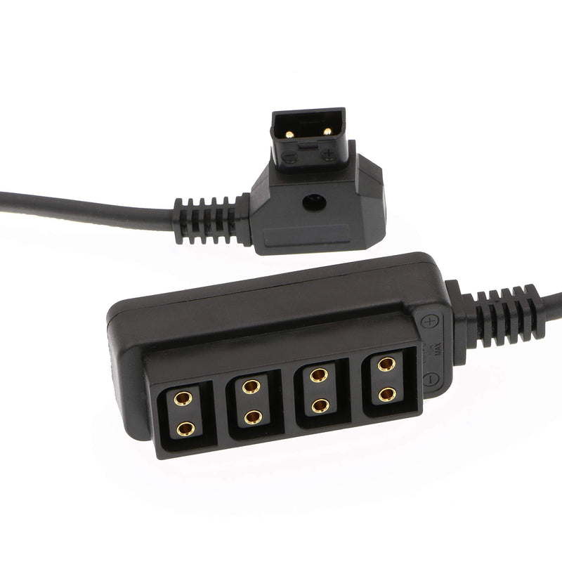 [Australia - AusPower] - Alvin's Cables D-tap Splitter Cable D-tap Male to 4 Port Dtap Female Power Adapter for V-Mount Camera Battery P-tap Power Hub 70cm| 27.6inches 70cm/27.6in 1 to 4 