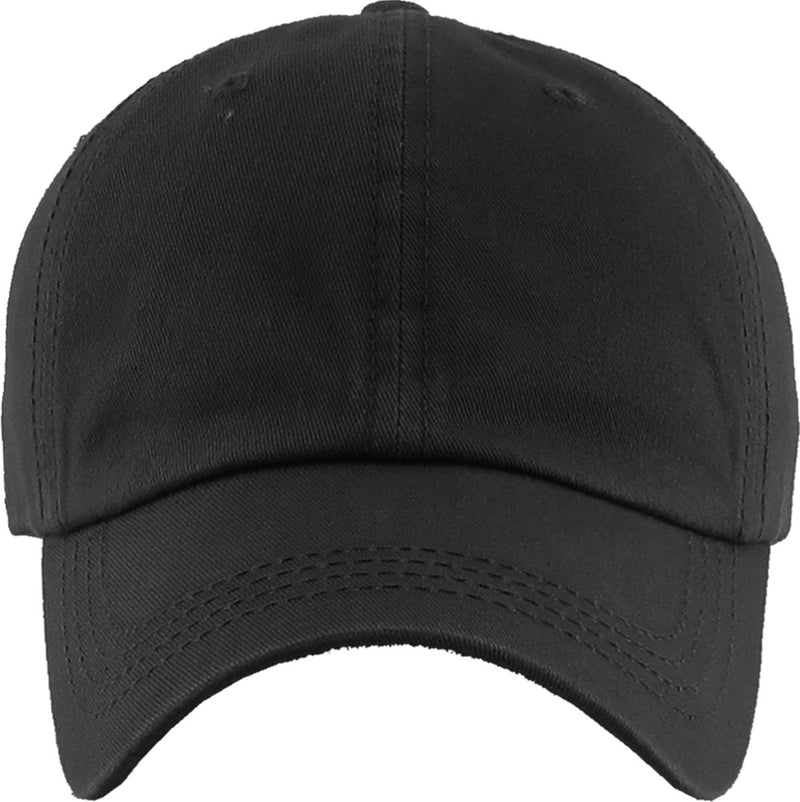 [Australia - AusPower] - Classic Plain Ponytail Messy High Bun Headwear Adjustable Cotton Trucker Mesh Glitter Hat Baseball Cap One Size Black Classic 