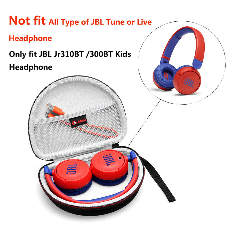 [Australia - AusPower] - XANAD Kids Headphone Case for JBL Jr310BT or Jr 300BT Kids Wireless On-Ear Headphones - Carrying Organizer Storage Bag 