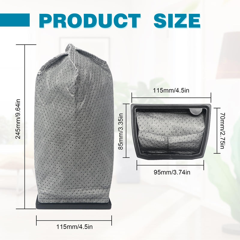 [Australia - AusPower] - 6Pcs Cloth Filter Bags Replacement for Hoover Porta Power Swingette S1015 S1029 and CH30000 Commercial Canister Vacuum Replace Part 43662023 