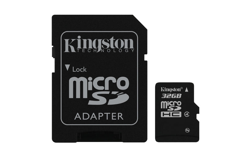 [Australia - AusPower] - Kingston Digital 32 GB microSDHC Flash Memory Card SDC4/32GB Standard Packaging 