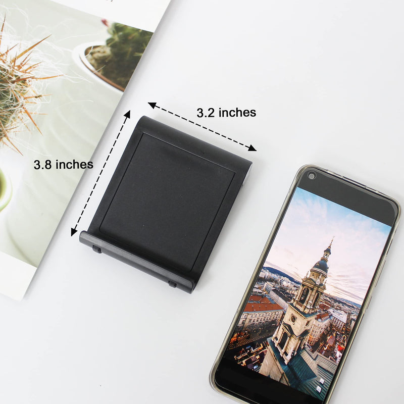 [Australia - AusPower] - Mayten Cell Phone Stand Foldable Phone Holder for Desk Portable Smartphone Dock Compatible for iPhone 12 11 Pro Xs Max, iPad Mini,Tablets(7-10"), Multi-Angle Universal Mobile Phone Stand (Black) black 