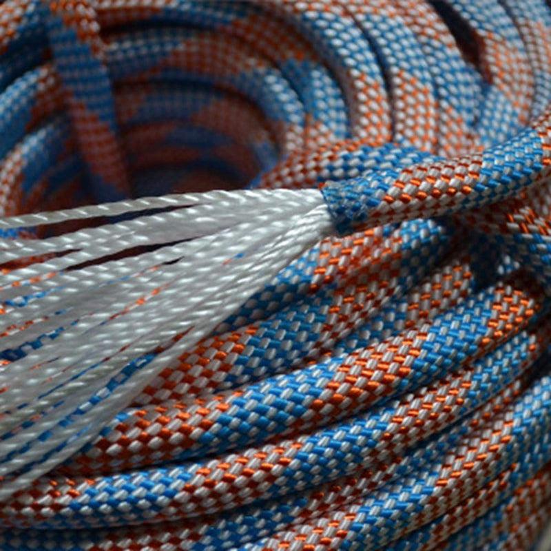 [Australia - AusPower] - DESERT & FOX Outdoor Emergency Rope,Camping Ropes Climbing Ropes Diameter 9mm 10m/20m/30m/50m Wear Resistant High Strength Hiking Accessory Tool Blue 10m/32.8ft 