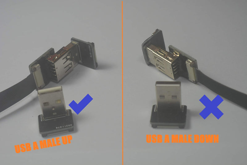 [Australia - AusPower] - Soft Flat Slim Thin Ribbon Micro USB Male 90 Degree Angled to Standard USB A Male 90 Degree Angled for sync and Charging Black (5CM Micro USB 1 to Standard USB A UP) 5CM Micro USB 1 to Standard USB A UP 