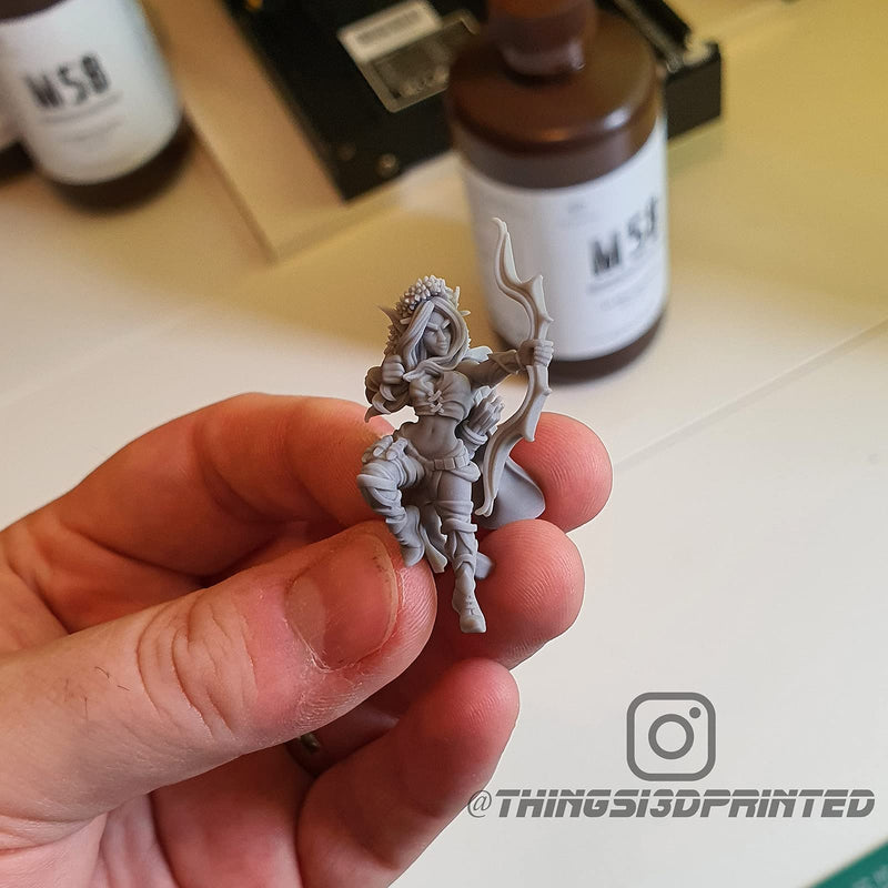 [Australia - AusPower] - RESIONE 3D Printer Resin, Tough Rigid 3D Resin ABS Like Resin Not Brittle 405nm Photopolymer Resin with High Precision for LCD 3D Printing M58 Gray-500g 