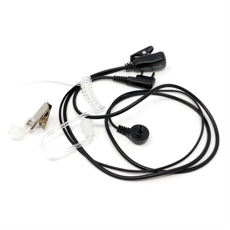 [Australia - AusPower] - BFTECH HP1000 2 Pin PTT Mic Covert Acoustic Tube Earpiece Headset for Kenwood TYT BAOFENG UV5R 888S Retevis BFTECH F8RT Radio 