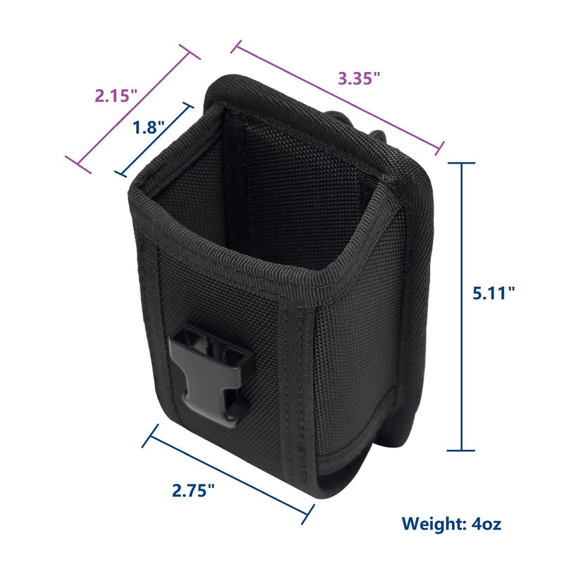 [Australia - AusPower] - Dotacty Universal Radio Pouch MOLLE Tactical Radio Holder for Duty Belt Two Ways Radio Holster Walkie Talkies Case Carrier Nylon Carry Bag for Police LE Security Safety Firefighter Rescue Outdoor 