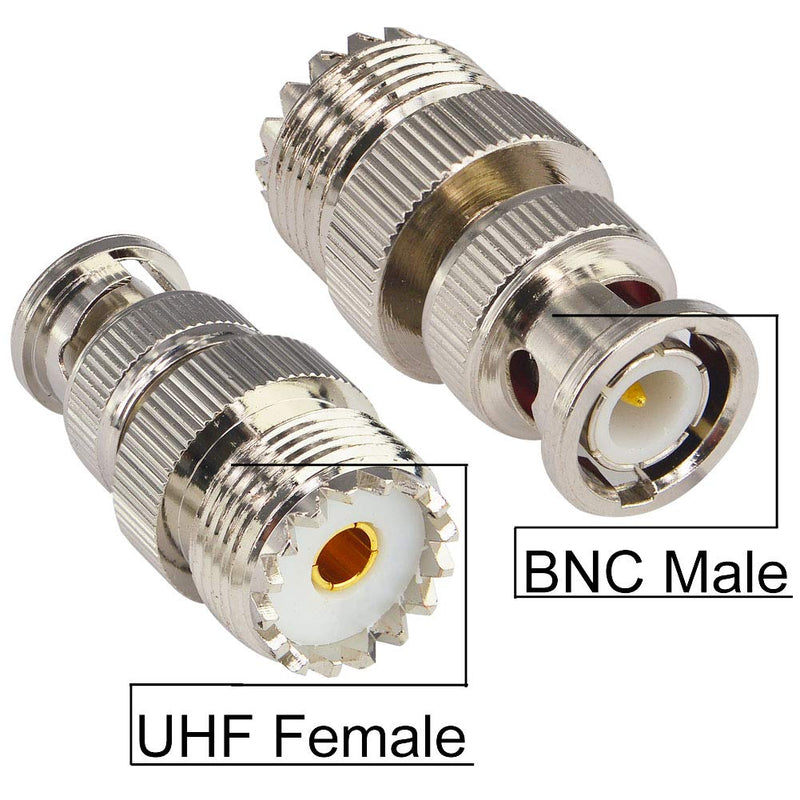 [Australia - AusPower] - BNC to UHF 4 Type 8 PCS RF Connector Kit Coaxial BNC Male Female to UHF Male Female RF BNC UHF Radios Adapter Kit for Antennas Wireless LAN Devices Coaxial Cable Wi-Fi Radios External Antenna… 8PCS 