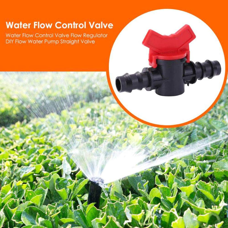 [Australia - AusPower] - DGZZI Barbed Ball Valve 4PCS 3/8-Inch ID in-Line Ball Valve Shut-Off Switch with Hose Barb for Drip Irrigation and Aquariums 