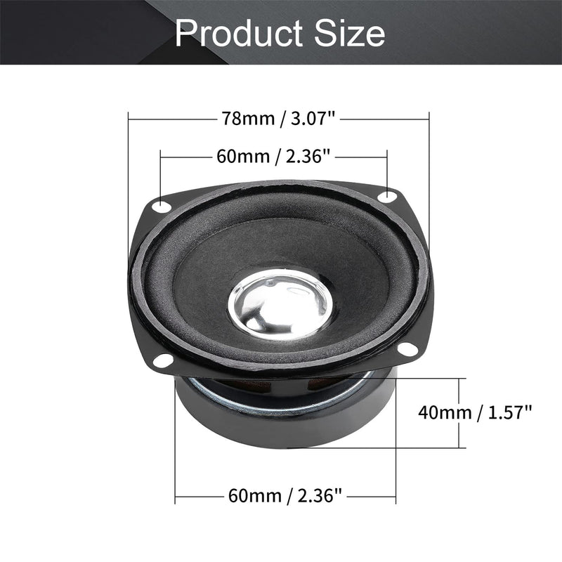 [Australia - AusPower] - Fielect 1Pcs 8Ohm 20W External Magnet Speaker Loudspeaker 78mm Dia 78mm 8 Ohm 20W 1Pcs 