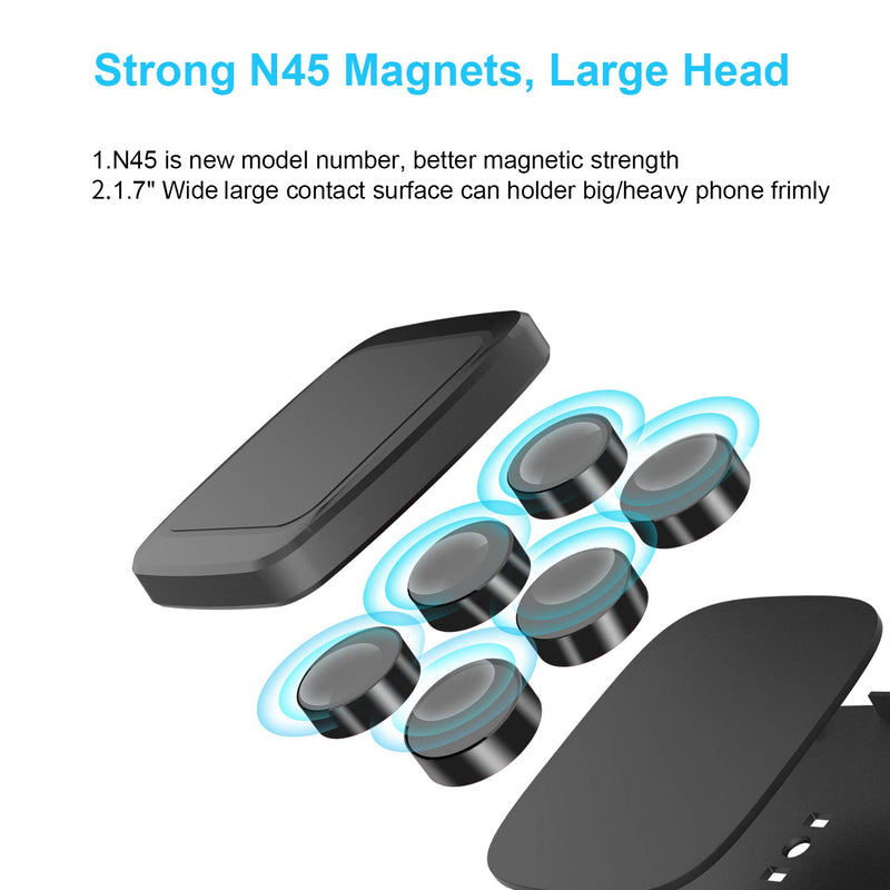 [Australia - AusPower] - Magnetic Truck Car Phone Mount with 13-inch Flexible Long Arm, Anti-Shake Cell Phone Holder for Truck, 360 Rotation Windshield Dashboard Strong Suction Car Mount for iPhone 12 11 XS X Samsung Galaxy 