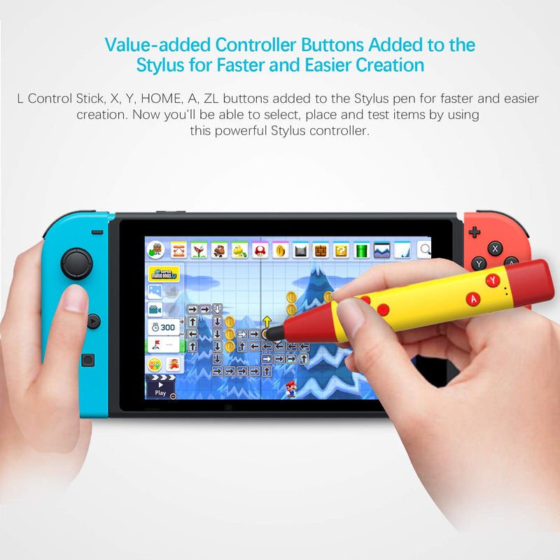 [Australia - AusPower] - DarkWalker Stylus Touch Pen Wireless Bluetooth Game Controller, Stylus for Nintendo Switch Super Mario Maker 2 
