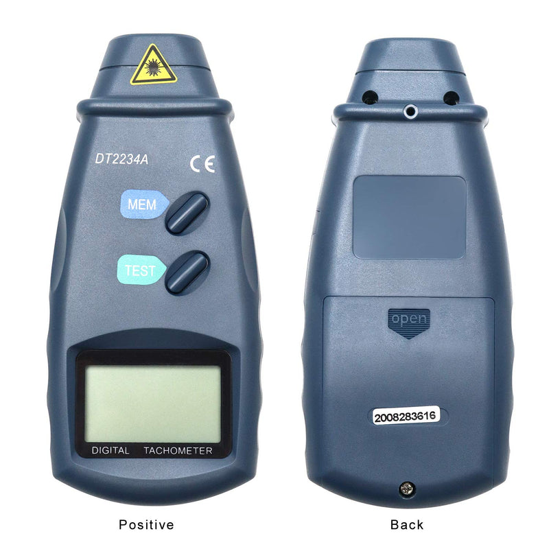 [Australia - AusPower] - QWORK Digital Tachometer, 2.5~99,999 RPM Accuracy, for Measuring Motors, Machine Parts, lathes, etc. 