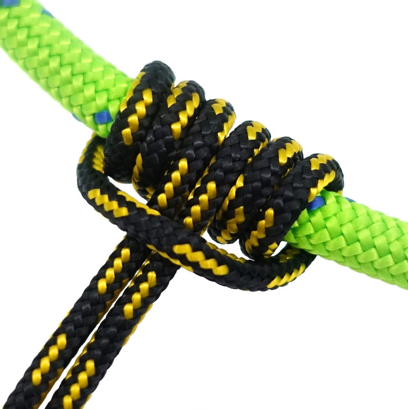 [Australia - AusPower] - GM CLIMBING Double Braid 3mm (1/8in) Low Stretch 400lb Strength Accessory Cord for Outdoor Activities Tent Tarp Hammock Guyline Rigging Hunting Backpacking Survival Black 100feet 