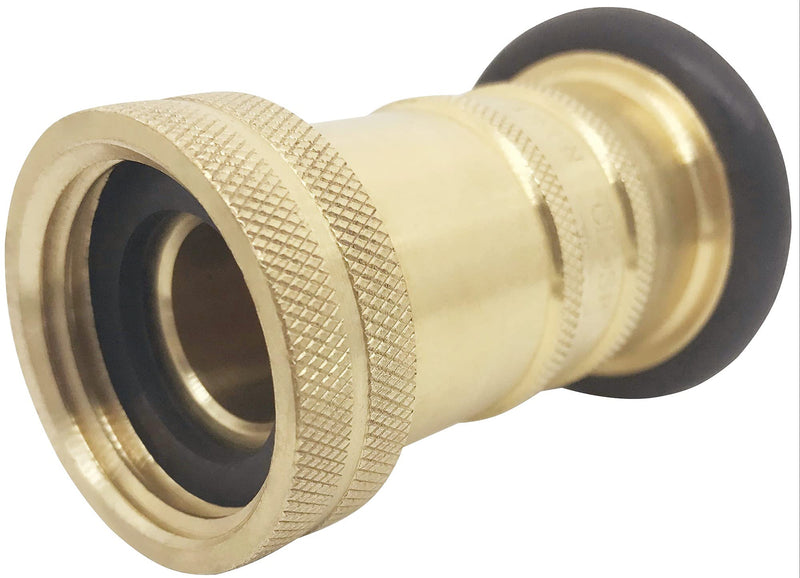 [Australia - AusPower] - SpringSpray 1" NH/ NST Fire Hose Nozzle Brass Fire Equipment Heavy Duty Industrial Jet Fog Spray Nozzle 1"NH/NST 