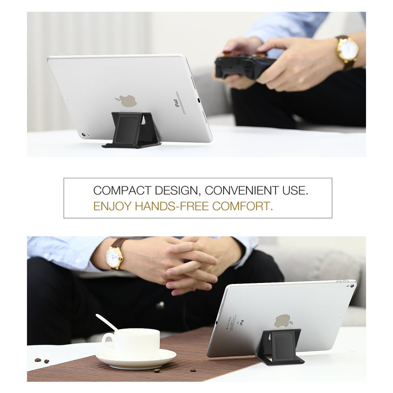 [Australia - AusPower] - MoKo [2 Pack Phone/Tablet Stand, Foldable Desktop Holder for 4-11" Devices, Fit with iPhone 13 Pro Max/13, iPhone 12/12 pro Max/11/Xs Max, iPad Air 4/Mini 6 2021, iPad 9th 10.2, Galaxy S20, Black 