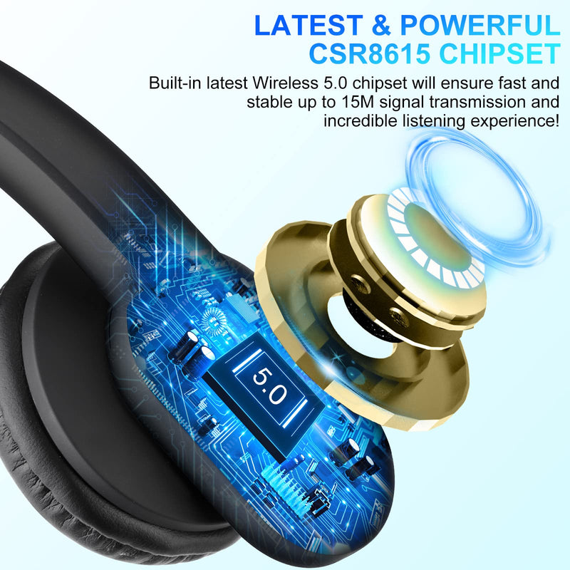 [Australia - AusPower] - Kofarrten Trucker Bluetooth Headset, Wireless Call Center Headset with Noise Canceling Microphone, Hands-Free Bluetooth Headphone with Charging Base for Cell Phone, Office, Call Center, Trucker 
