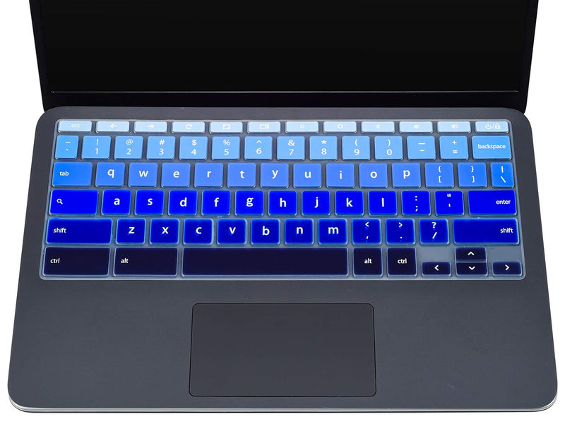 [Australia - AusPower] - Keyboard Cover for HP Chromebook 11A G8 11.6",2020 HP Chromebook 11 11a-na0010nr/21nr/30nr/40nr/50nr/60nr,HP Chromebook X360 12b-ca0010nr,HP Chromebook x360 11 G3 EE Laptop Protective Accessories Ombre Blue6S 