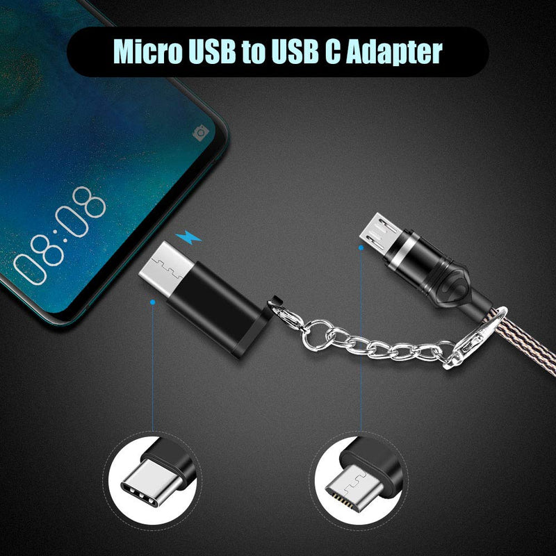 [Australia - AusPower] - USB C Adapter 4Pack Micro USB to USB C Adapter USB C to USB-A USB C to USB Converter Type c Adapter OTG USB Type C Adapter Portable Key Fob for Huawei Mate Galaxy LG 4usb type c kit 