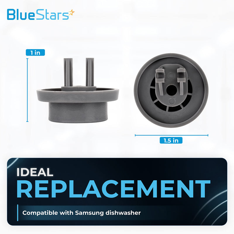 [Australia - AusPower] - Ultra Durable DD66-00023A Dishwasher Lower Rack Roller Replacement Part by BlueStars - Exact Fit for Samsung & Kenmore Dishwashers - Replaces 2002711 PS4222532 AP4342187 EAP4222532 - PACK OF 8 