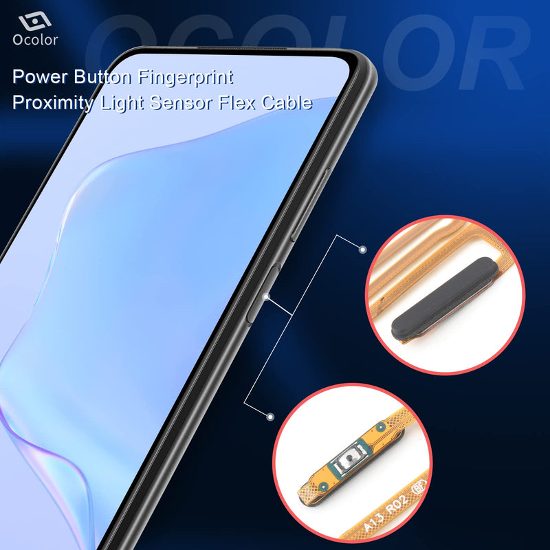 [Australia - AusPower] - Power On Off Flex Cable Replacement for Samsung Galaxy A13 A136U SM-A136B Power Button Fingerprint Sensor Flex Cable(Black)[Not for Galaxy A13 4G A135U A135F] 