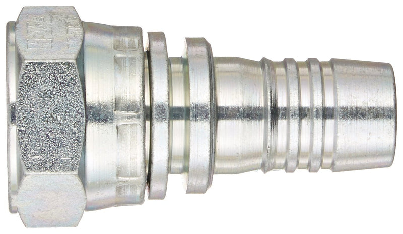 [Australia - AusPower] - Aeroquip 1S12BF12 Carbon Steel Global Crimp Hose Fitting JIS Female Swivel Fitting , Straight, 3/4" Hose ID, 3/4" Pipe Size 