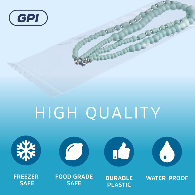 [Australia - AusPower] - ASSORTED CLEAR PLASTIC ZIP BAGS - GPI 400 Pack - 2 mil, 4 Sizes, 2x3, 3x3, 3x5, 4x6, Strong & Durable Poly Baggies, Resealable Zip Top Lock For Jewelry, Storage, Packaging & Shipping. 2x3 - 3x3 - 3x5 - 4x6 