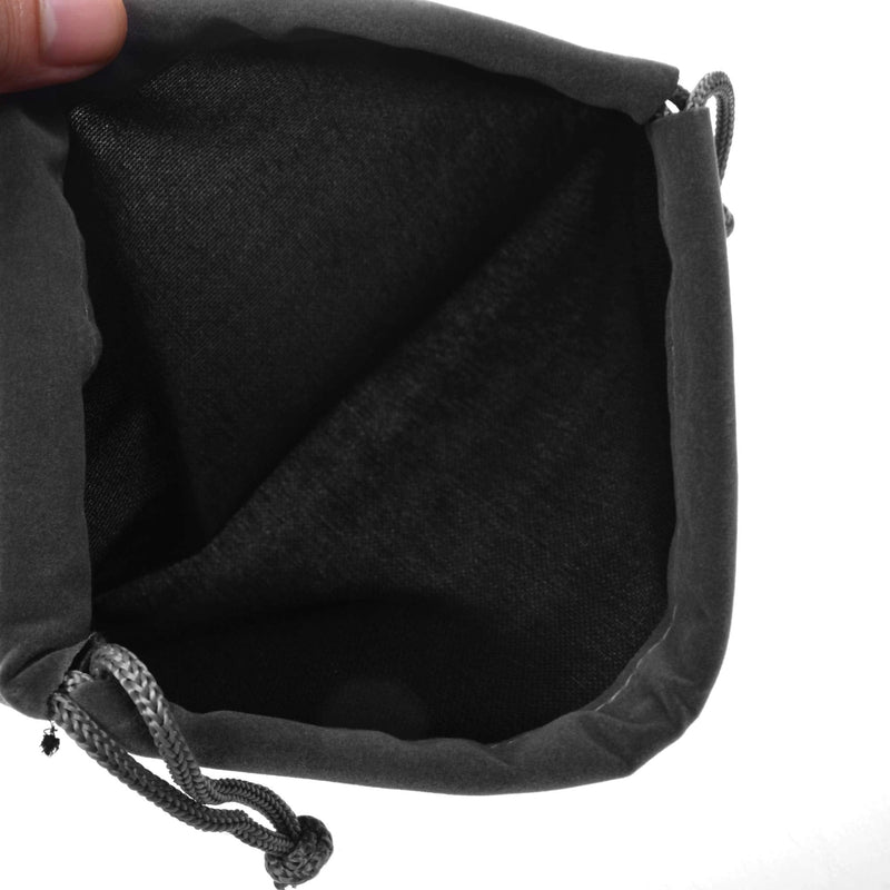 [Australia - AusPower] - Cosmos Set of 5 Premium Gray Travel Carry Drawstring Headphones Pouch Bag (Gray Color) 