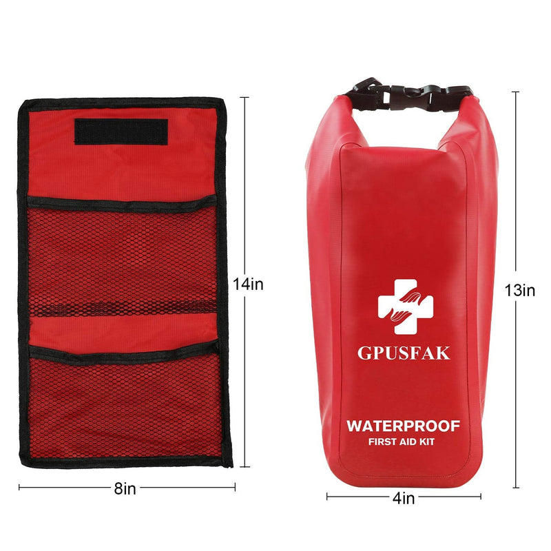 [Australia - AusPower] - GPUSFAK 103 Pieces Emergency Safety First Aid Kit 2-in-1 Waterproof First Aid Kit for Kayak Boating Backpacking, Snow and Water Sports 