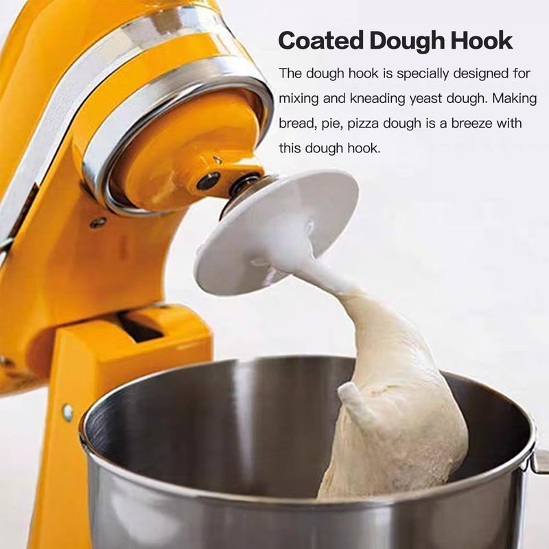 [Australia - AusPower] - JRSHOME Replacement K45DH Dough Hook for KitchenAid Mixer KSM45, KSM75, KSM75WH, KMS85, KSM85PS, KSM88, KSM88PSQ, KSM90, KSM90WH, KSM96, KSM97, KSM100, KSM103, KSM105 Models - 4.5/5.0 Quart Bowel 