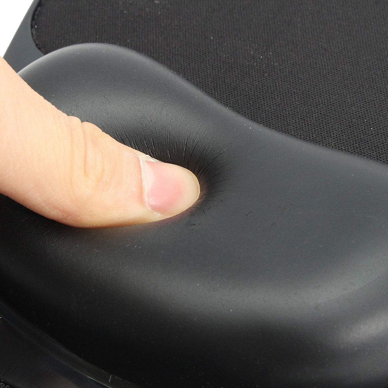 [Australia - AusPower] - SKYZONAL Home Office Computer Arm Rest Chair Armrest Mouse Pad Mat Wrist Support Black (Please Measure Chair arm Rest Size and Confirm Our Straps Size Before Ordering) 