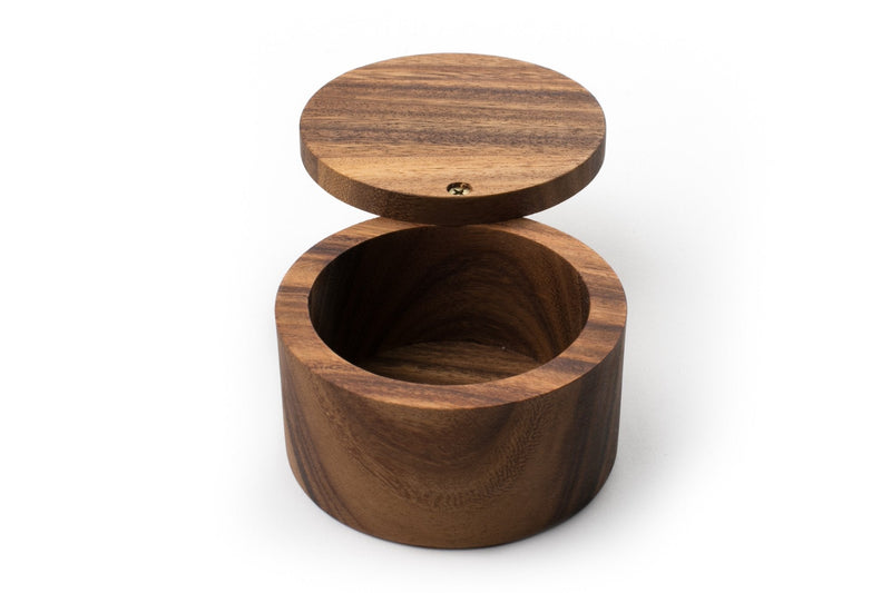 [Australia - AusPower] - Ironwood Gourmet 28221 Appalachian Salt Cellar, Acacia Wood, 4 x 4 x 2.5 inches 