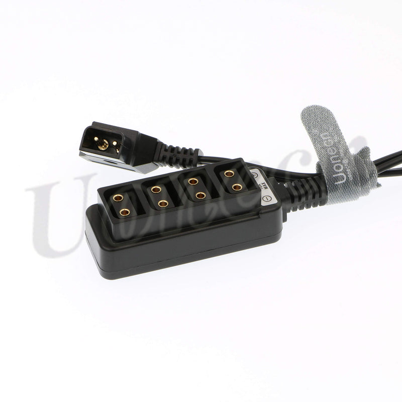 [Australia - AusPower] - Uonecn Power Cable for ARRI RED Cameras TILTA Steadicam IDX Battery 4 Port D-Tap Female to D-tap B-Type Male 