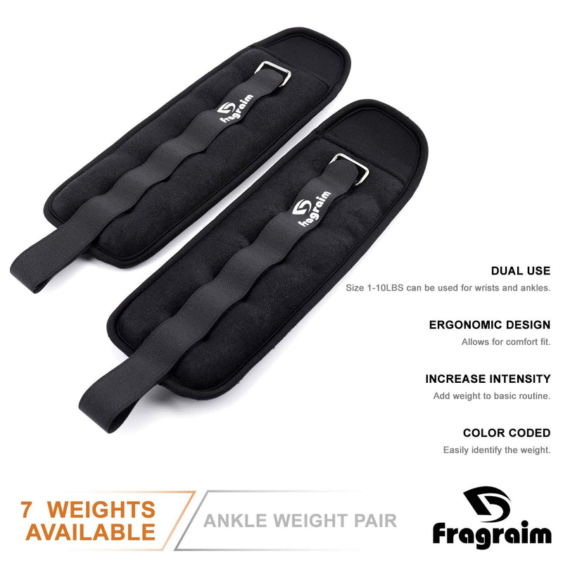 [Australia - AusPower] - Fragraim Ankle Weights, Wrist Leg Arm Weights for Women, Kids and Men, Comfortable and Soft, Pretty Sturdy, Perfect for Dancing, Running, Walking, Fitness, Workout 1 lbs pair (0.5 lbs each) 