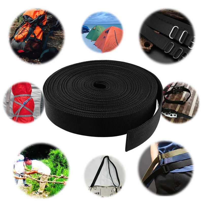 [Australia - AusPower] - Asobilor 1 Roll 10Yards Nylon Webbing Fastening Straps Flat for Chairs,Hammocks,Towing,Outdoor Climbing and DIY Making Luggage Strap,Backpack Repairing (1.5 inch Wide) 