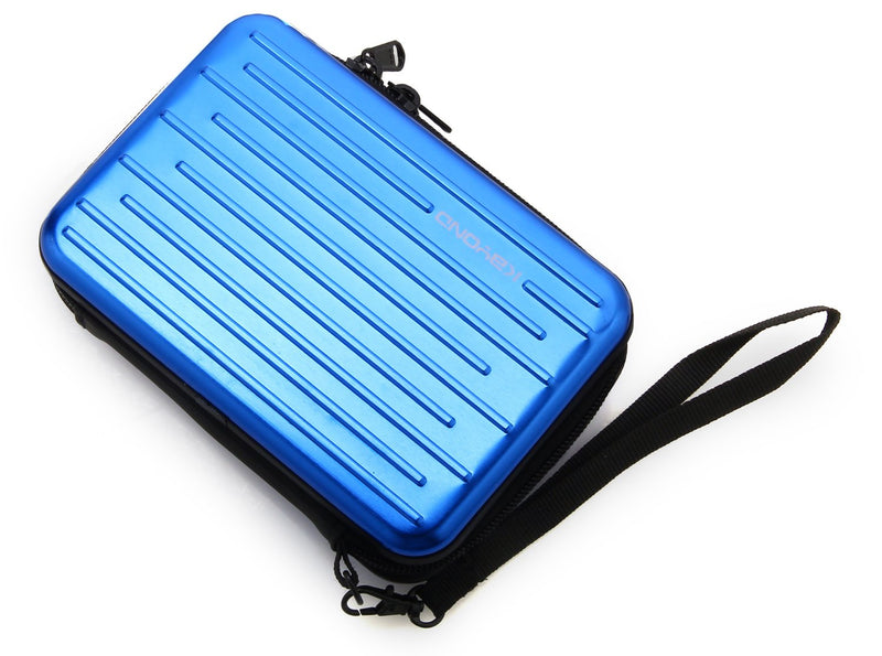 [Australia - AusPower] - KAYOND Anti-Shock Silver Aluminium Carry Travel Protective Storage Case Bag for 2.5" Inch Portable External Hard Drive HDD USB 2.0/3.0 (Blue) Blue 