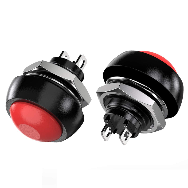 [Australia - AusPower] - DIYhz Waterproof Momentary Push Button Switch 12MM Normal Open(NO) Mini Micro Switch ON-Off 125V 3A 14PCS(7 Colors) 14 Pcs 7 Colors 