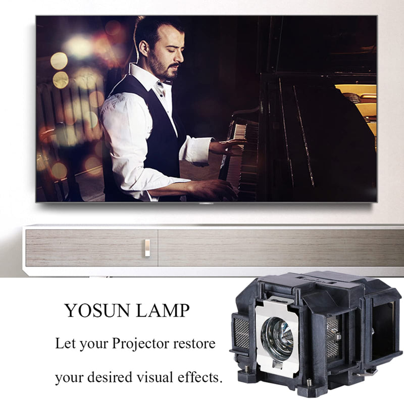 [Australia - AusPower] - YOSUN v13h010l67 Projector Lamp for epson elplp67 ex5210 ex7210 ex3210 ex3212 vs210 vs220 s11 x12 x15 eb-s02 eb-w12 PowerLite Home Cinema 500 707 710hd 750hd Replacement Projector Lamp Bulb 