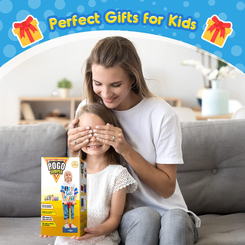 [Australia - AusPower] - Toys for 3-12 Year Old Boys Girls, Foam Pogo Jumper for Kids Gifts for 3-12 Year Old Boys Girls Pogo Stick Toys for Boys Age 3-12 Autism Toys Birthday Gifts Easter Basket Stuffers（Sky Blue） Sky Blue 