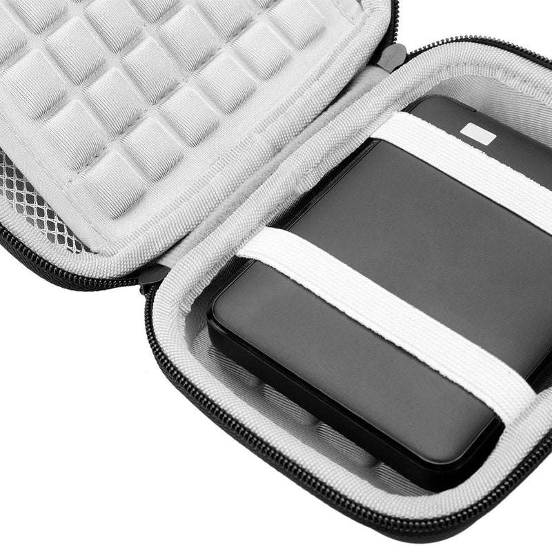 [Australia - AusPower] - Lacdo Hard Drive Carrying Case for Toshiba Canvio Basics / Canvio Advance / Canvio Flex Gaming, Seagate One Touch Portable External Hard Drive 1TB 2TB 3TB 4TB 2.5 inch HDD Shockproof Travel Bag, Black 