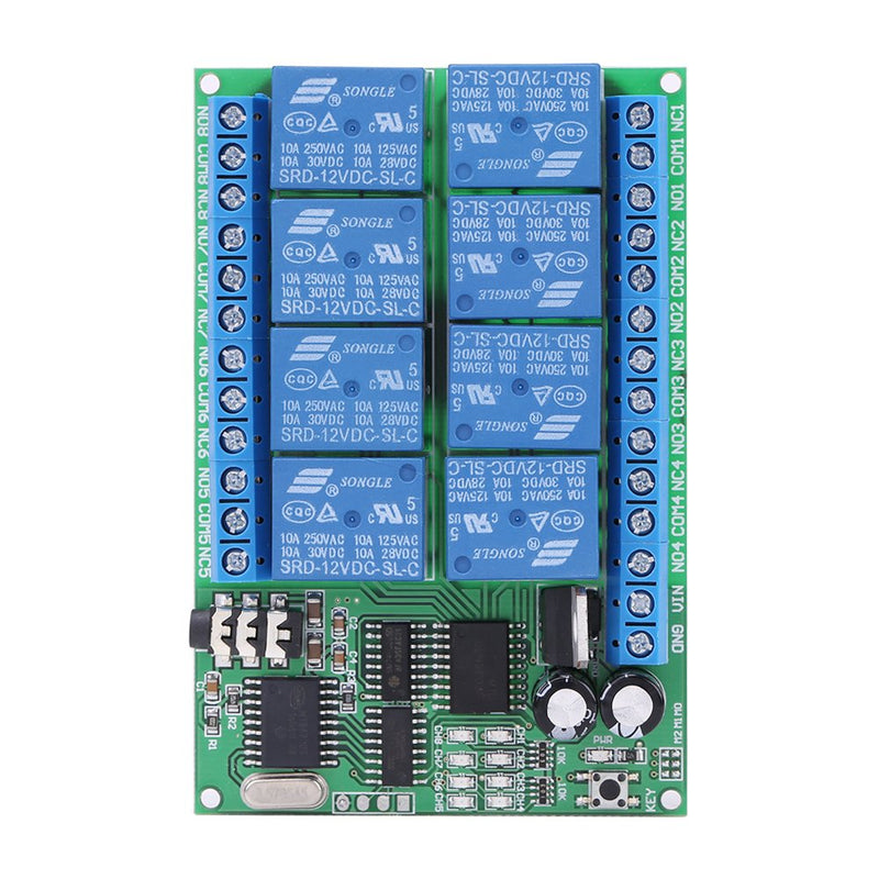 [Australia - AusPower] - Dtmf Relay Board, AD22A08 DC 12V 8CH DTMF Relay Phone Voice Signal Decoder Remote Controller Switch Module 