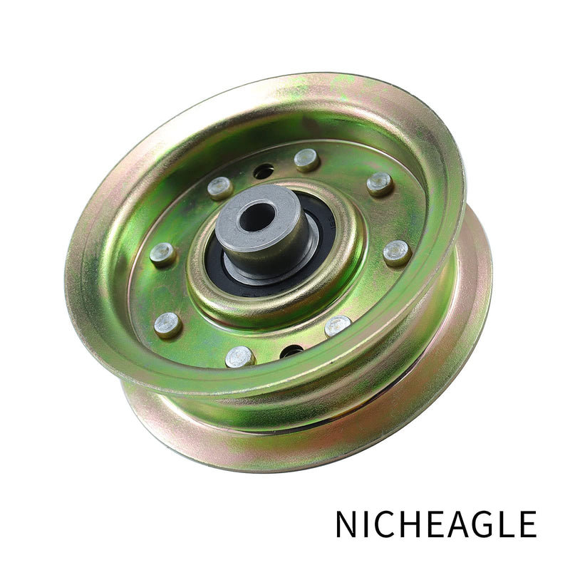 [Australia - AusPower] - NICHEFLAG 173901 Flat Idler Pulley for Husqvarna YTH180 GTH200 GTH205 YTH1746 Decks Replaces 156493 532156493 532173901 78-053 (1) 