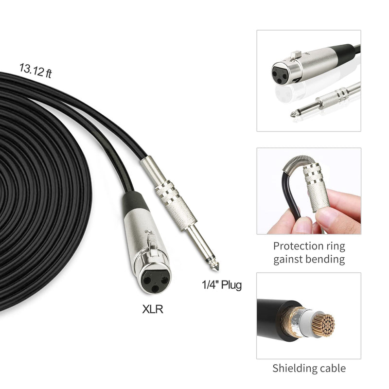 [Australia - AusPower] - Marengo Dynamic Vocal Microphone for Karaoke Speaker,Wired Handheld Mic with On and Off Switch and 13ft Detachable Cable 
