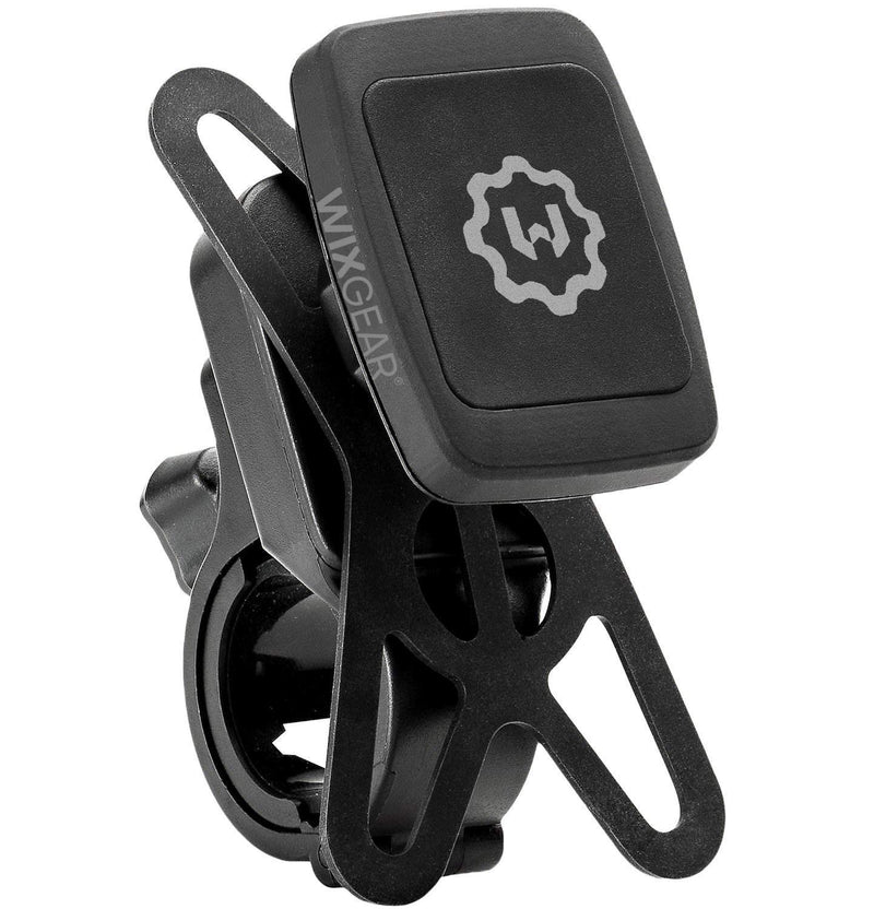 [Australia - AusPower] - Magnetic Bike Mount, WixGear Universal Magnetic Bicycle & Motorcycle Handlebar Phone Holder for Cell Phones and GPS with Fast Swift-Snap Technology, Magnetic Bike Phone Holder 