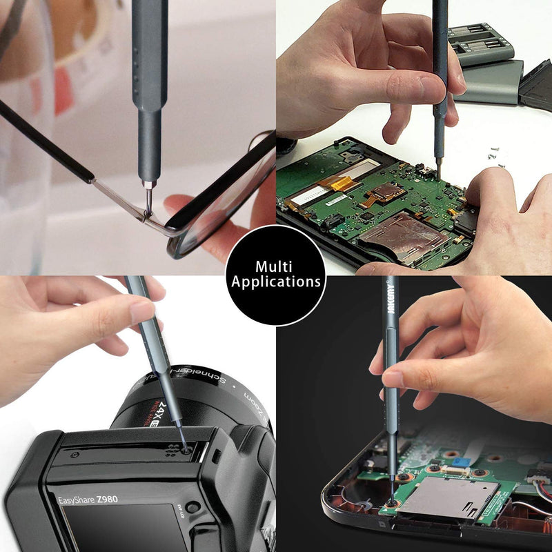 [Australia - AusPower] - Precision Screwdriver Set 49 PCS Small Magnetic Bits Exquisite Tools Flat Phillips Star Torx Electronics Repair Kit for iPhone PC Tablet Xbox 